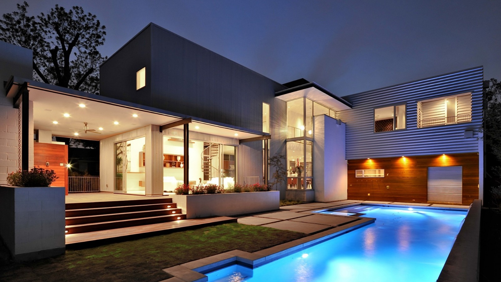 Modern house elevation